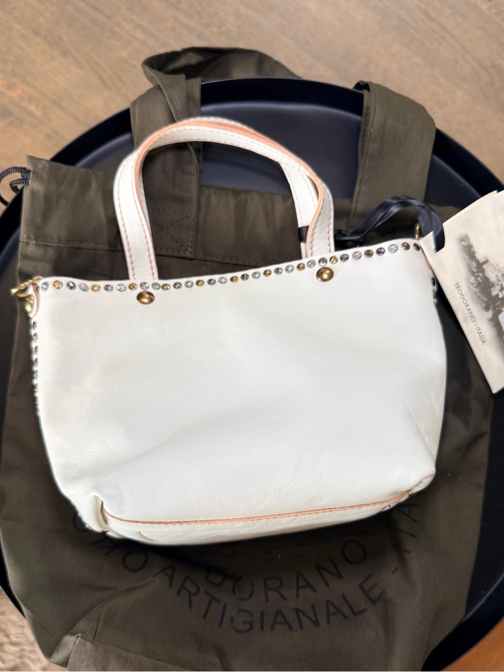 Campomaggi Shopper "Futura" bag in white leather - Picture 8 of 16